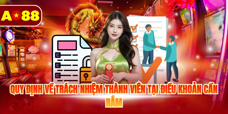 Quy định về trách nhiệm thành viên tại điều khoản cần nắm
